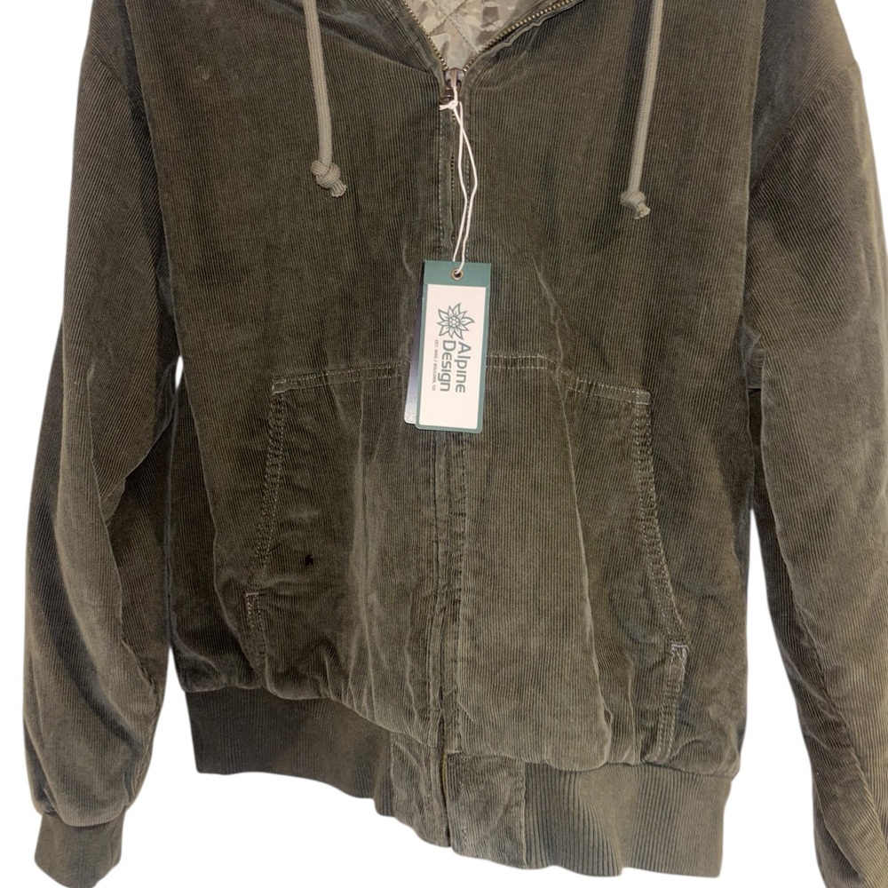 Alpine Design Women’s Corduroy Quilted Jacket NWT | Olive | Size S